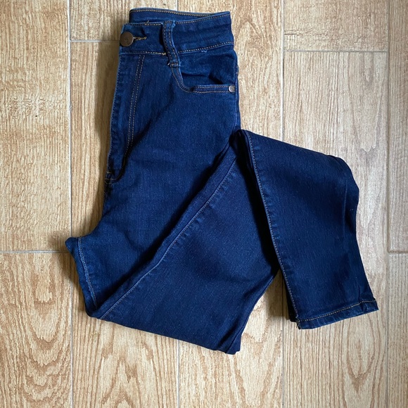 Denim - Dark Wash High Waisted Jeans